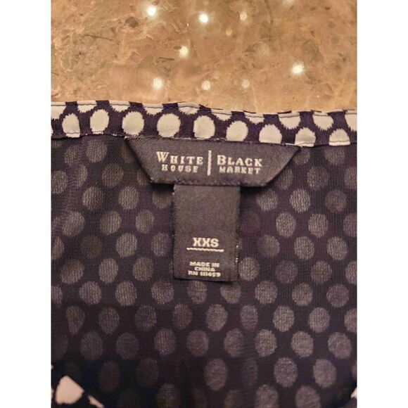 White House Black Market ruffle polka dot dress size xxs - Picture 5 of 12